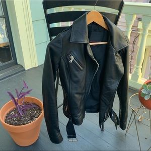 Vegan Leather Motorcycle Jacket